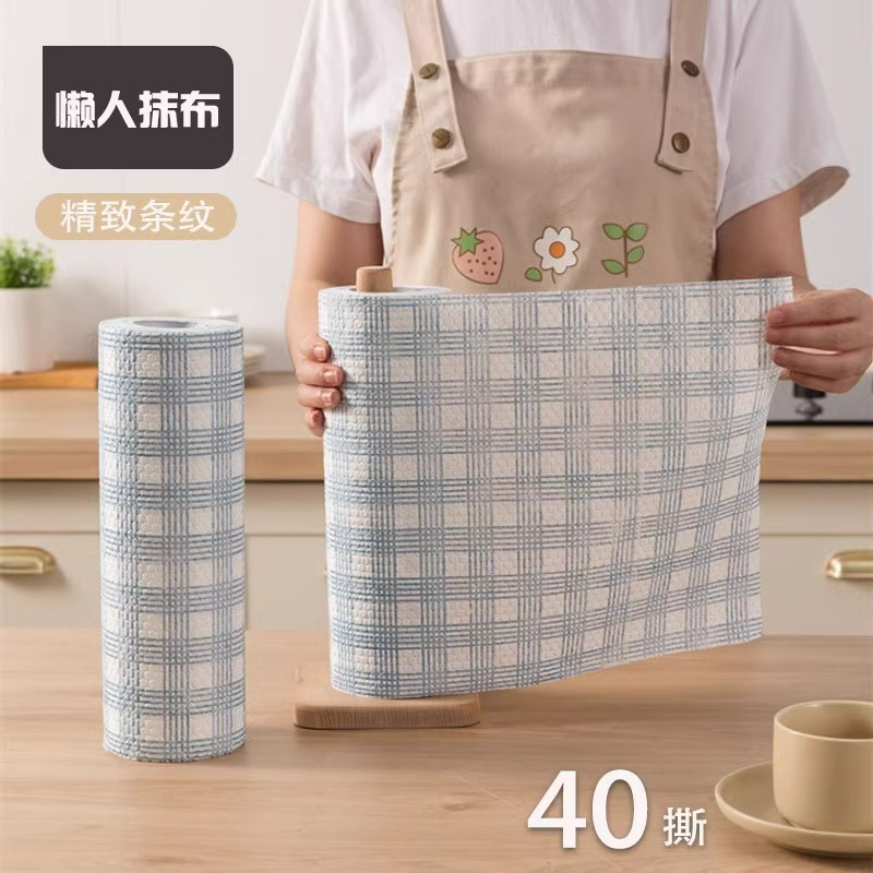Toallas de cocina desechables secas y húmedas para artículos de limpieza doméstica espesar toallas de lavavajillas toallas de limpieza universal image 2