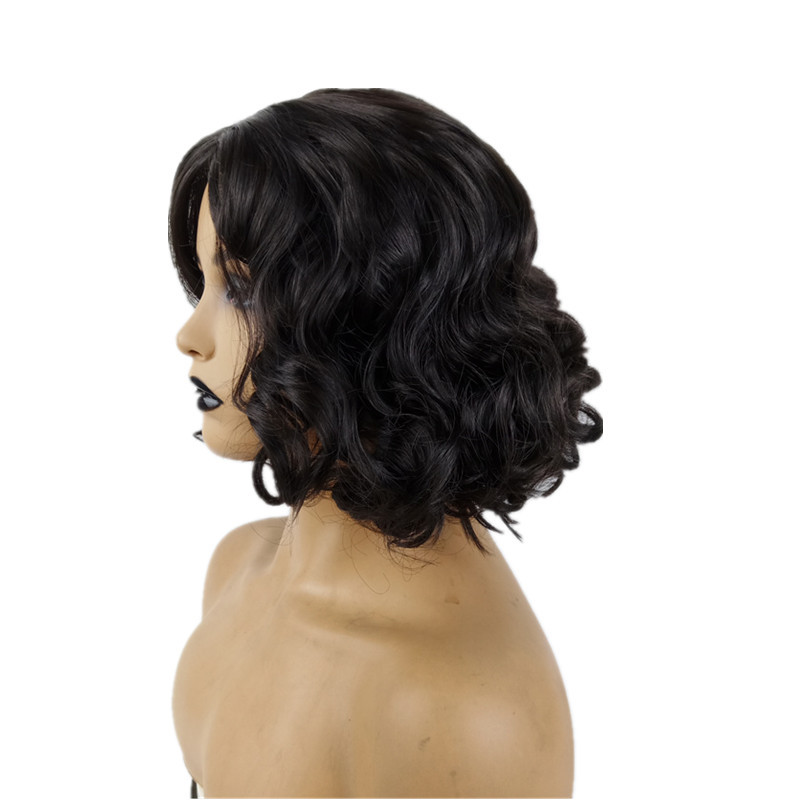 Women's Fashion Street High-temperature Fiber Centre Parting Short Curly Hair Wigs display picture 2