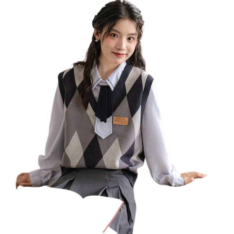 2025秋冬简约通勤正式场合面试蓝色百搭衬衫轻奢女装名媛配领结|undefined