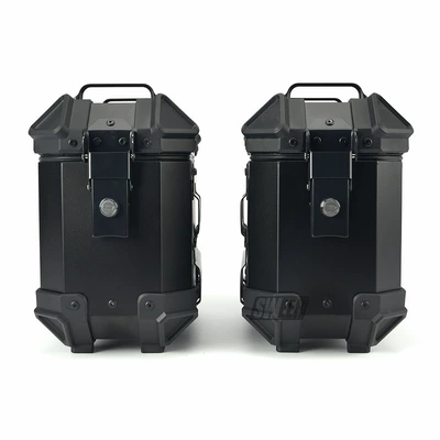 trunk aluminum alloy, Motorcycle trunk - 18l-side-box-all-black