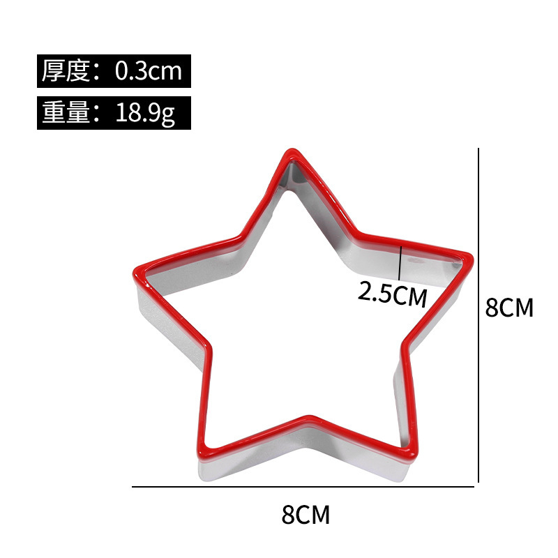 ベーキングステンレス鋼クッキー型 DIY クッキーベーキングツールキッチンケーキクッキー型クリスマスツリー雪だるま|undefined