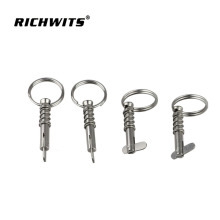 智博金属  自动锁紧销 不锈钢快递销 拉环弹簧抽销  不锈钢安全销