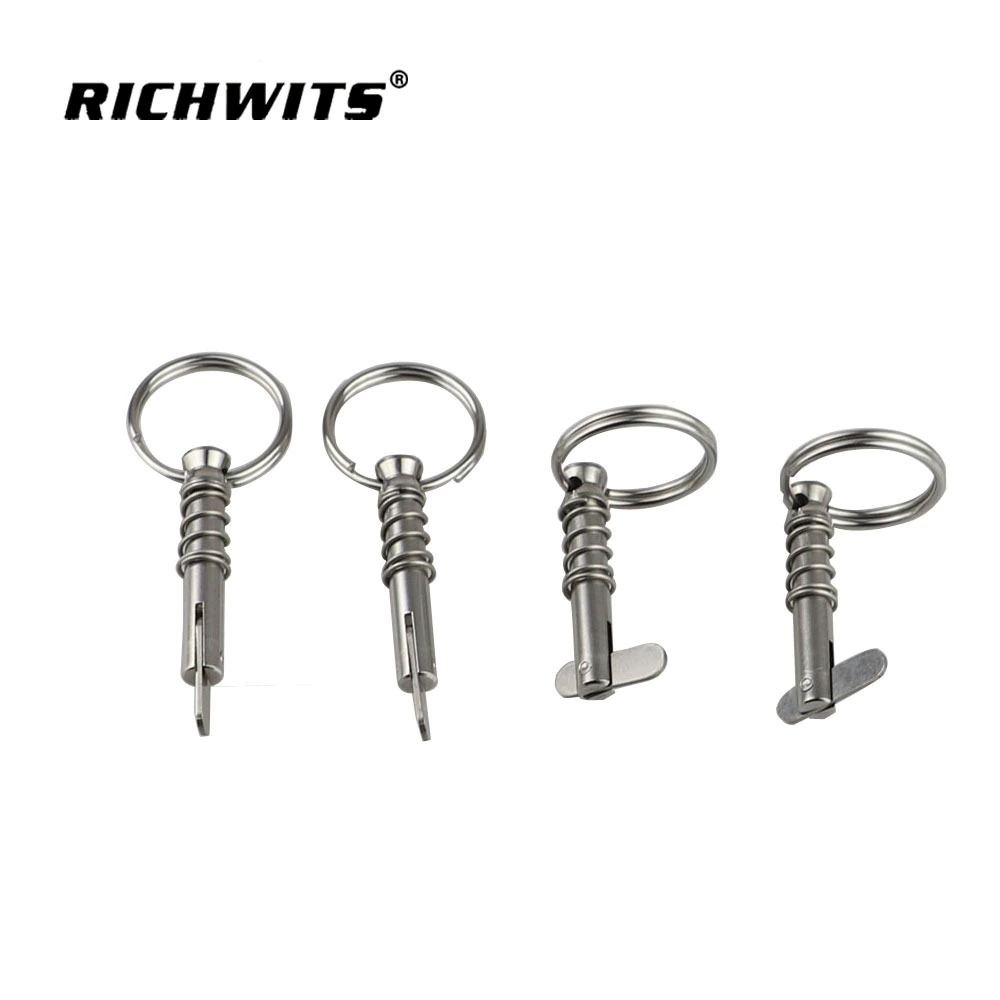 Zhibo металлический автоматический стопорный штифт Нержавеющая сталь Экспресс-штифт тяговое кольцо пружинный Тяговый штифт Нержавеющая сталь предохранительный штифт