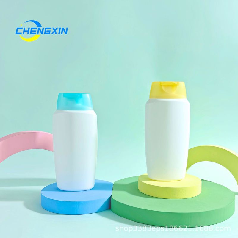 250 ミリリットルプライベートケアソリューション包装材料 HDPE ケアフラットボトルスナップフリップトップシャンプーシャワージェルプライベートケア包装|undefined
