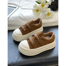 新品热卖2025秋季新款厚底松糕鞋魔术贴时尚休闲鞋MIS-5417