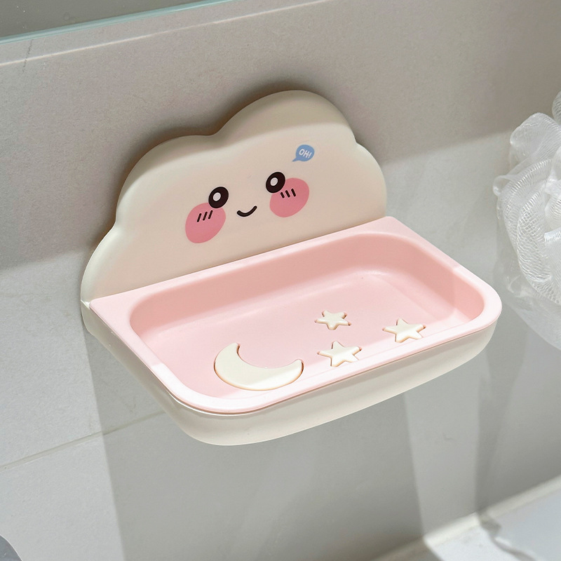 かわいい石鹸箱二層排水家庭用浴室石鹸箱蓋付き学生寮高価値洗濯石鹸箱|undefined