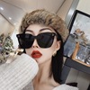 Tide, sunglasses, retro glasses, Korean style, internet celebrity, fitted