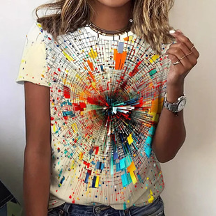 SHEIN LUNE �A�I��īӡ������ T ��D�� T ��Ůʽ����