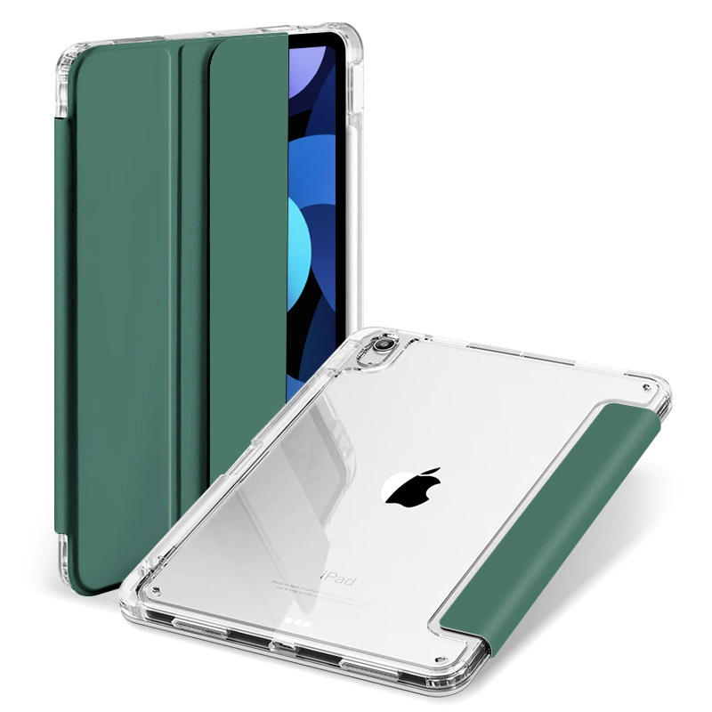 Применимо к защитному чехлу iPad 10 поколения защитный чехол из прозрачного акрилового вращающийся кожаный чехол с бронзированным покрытием