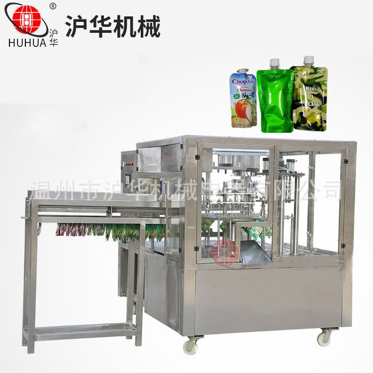 供应‘沪华牌’输送式花生酱类灌装机 直线式自动灌装机