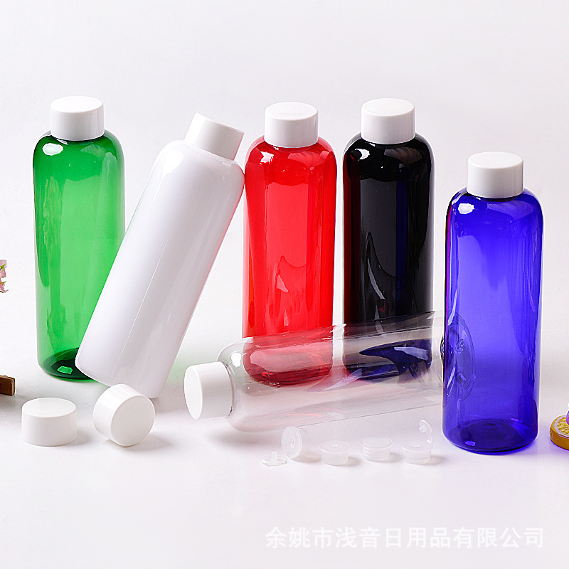 500ml二重カバー24口PETプラスチック空瓶化粧品瓶平肩丸肩瓶ローション瓶に漏れ防止プラグを配合|undefined