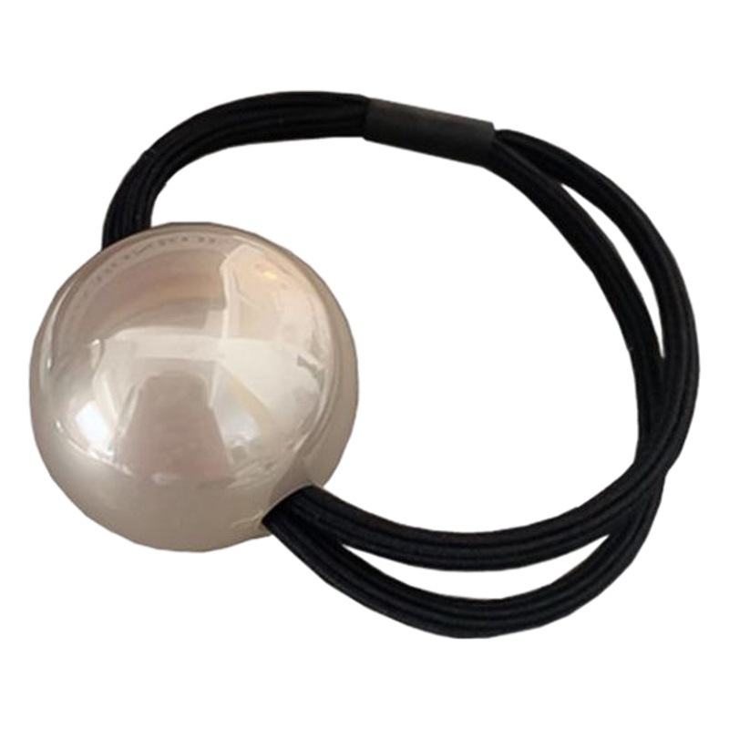Corea del Sur simple básico grande perla banda de goma cuerda de goma banda de pelo dulce lazo de pelo cuerda de pelo de alta elasticidad accesorios para el cabello