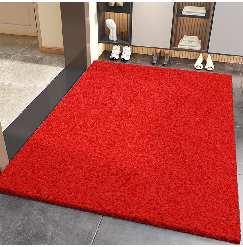 Cuttable silk ring floor mat door mat door mat car anti-slip dirt-resistant mat plastic carpet thickened