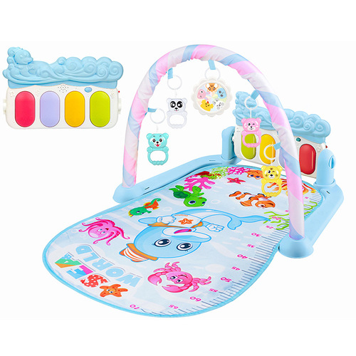 Infant and Toddler Music Pedal Piano Fitness Frame for 0-12 Month Baby Crawling Mat Amazon Cross-border Toys