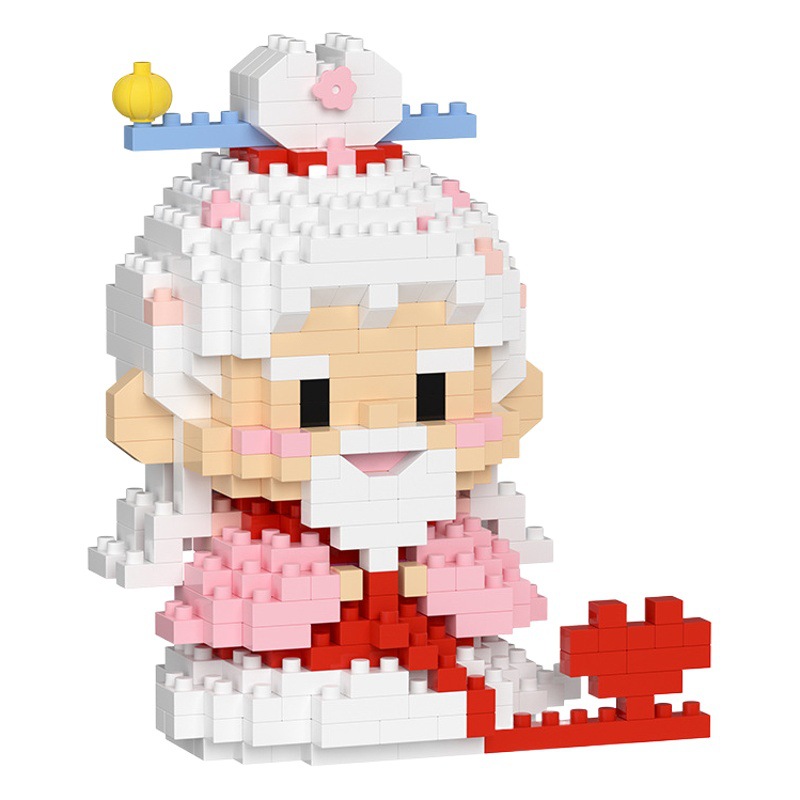 Chao lechuang micro bloques de construcción de partículas ensambladas Año Nuevo Dios DE LA Riqueza Serie 7196-7201 juguetes de decoración de regalo al por mayor