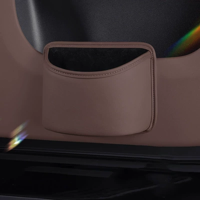 Storage Bag, Car Beverage — Car cup holder/beverage holder - 1-large-water-cup-storage-box-mocha-brown