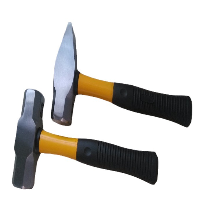 厂家供应优质碳钢材质纤维柄美式八角锤扁尾锤防爆手柄