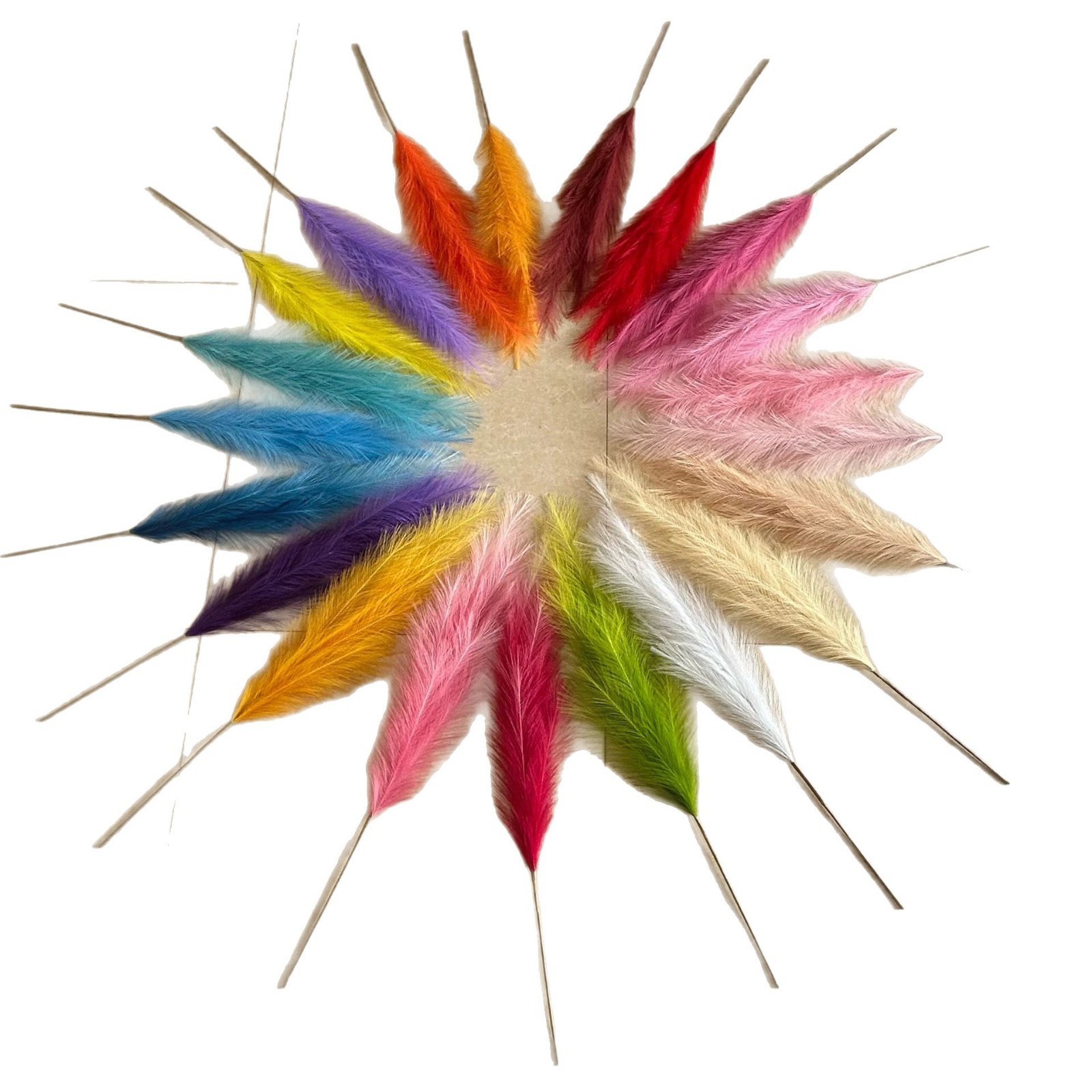 Ramo Floral 12 Ramitas — Juncos Artificiales Tipo Fuegos Artificiales