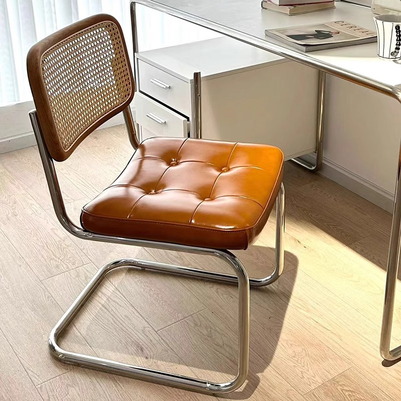 Nordic Home Dining Chair Homestay Retro Designer Rattan Chair ins Internet Celebrity Cafe Medieval Leisure Chair