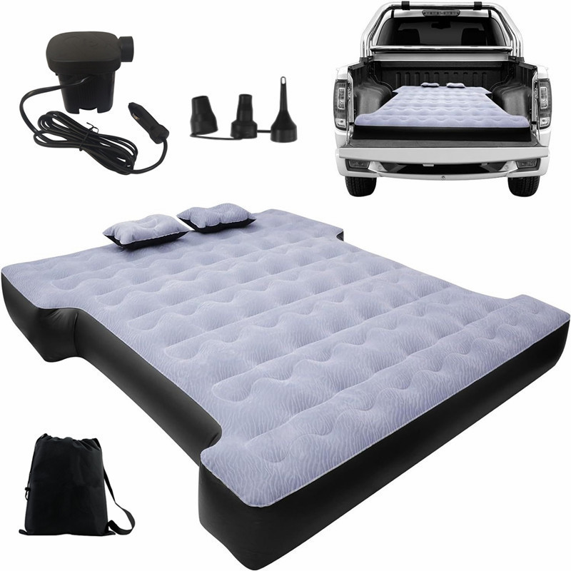 Camping Pickup Truck Air Mattress Thickened Sleeping Pad Car Inflatable Bed Portable Car Mattress Easy to Store Without Taking up Space