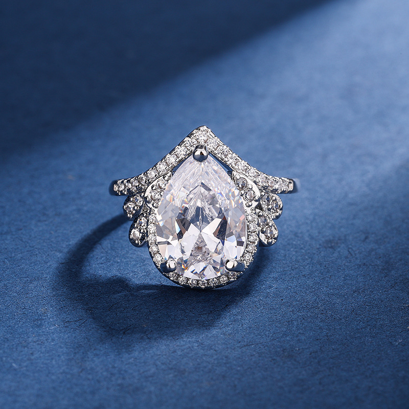 白钻戒指（开口可调）