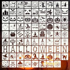 ハロウィン絵画テンプレートペットスプレー装飾テンプレート diy プラスチックパーソナライズアート壁中空ボードはデザインすることができます