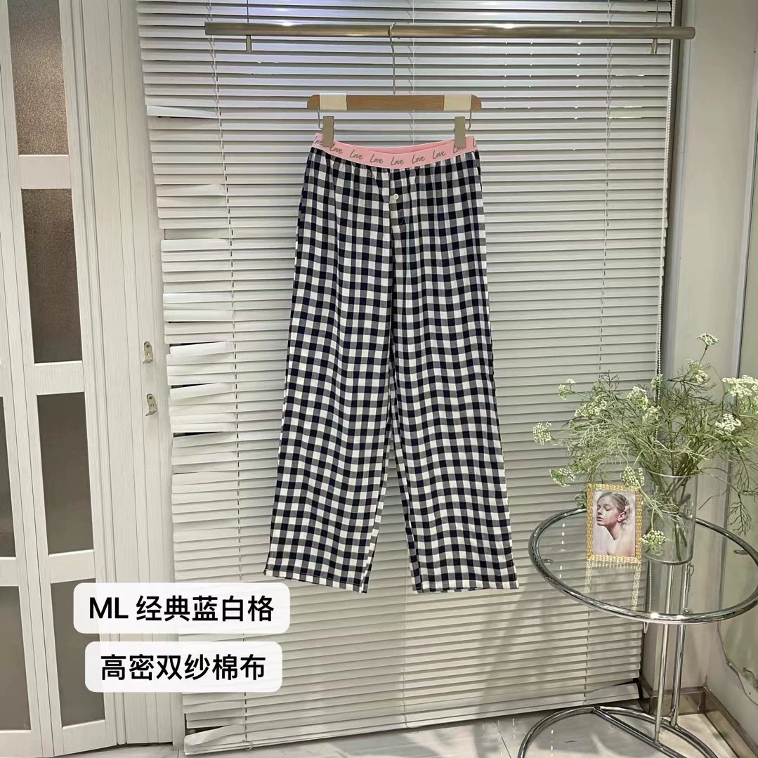 Хлопковые модные брюки, пижама, европейский стиль, стиль Chanel