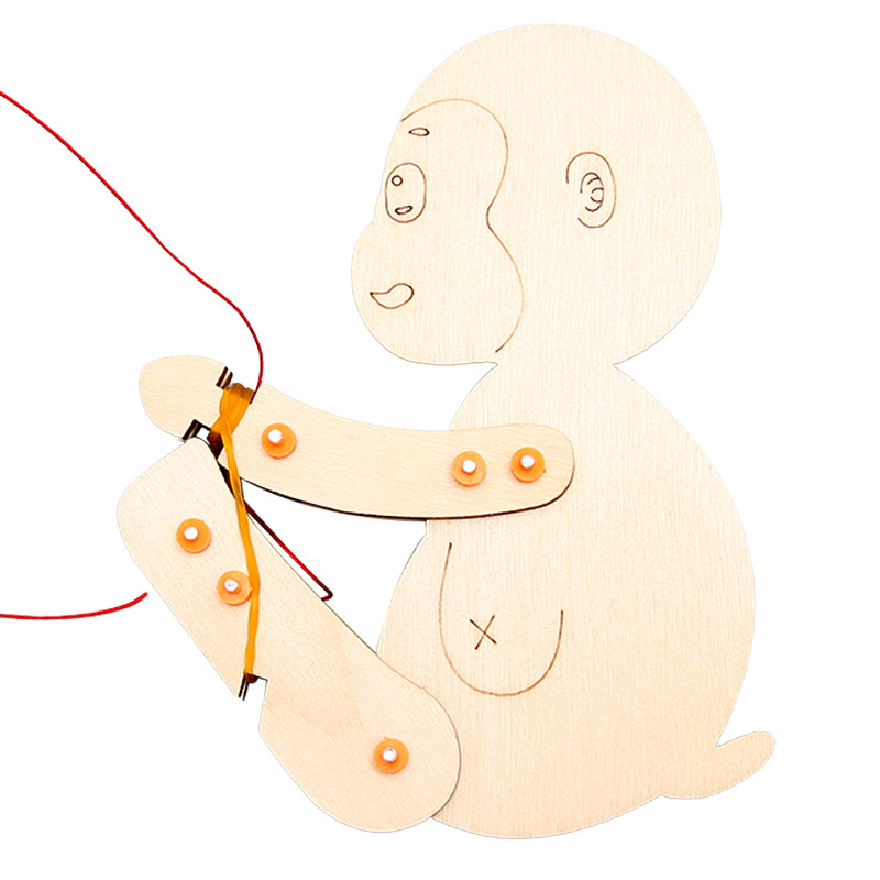 Bricolaje escalada mono tecnología pequeña producción de ciencia para niños experimento de enseñanza juguetes jóvenes estudiantes paquete de material hecho a mano al por mayor