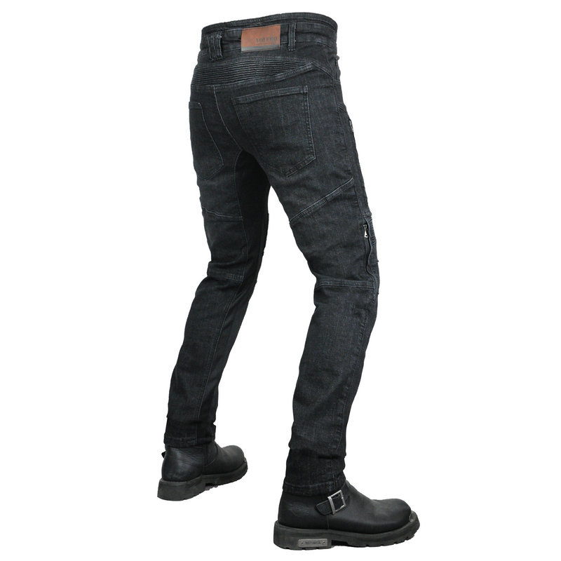 Volero motocicleta jeans hombres verano transpirable alta cintura pantalones de montar Kevlar alargado equipo protección