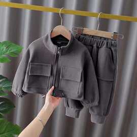 2025新款女童时髦洋气春秋套装儿童女宝宝两件套衣服运动休闲套装