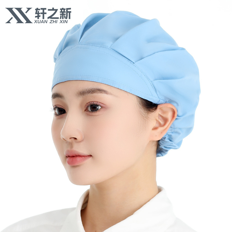 餐饮帽子女家用防油烟食堂厨师帽卫生防尘帽防油烟烘焙厨房工作帽|undefined