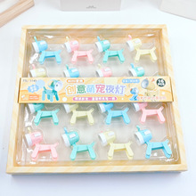 新款萌宠小鹿小台灯可爱迷你led小夜灯玩具宿舍摆件创意礼品批发