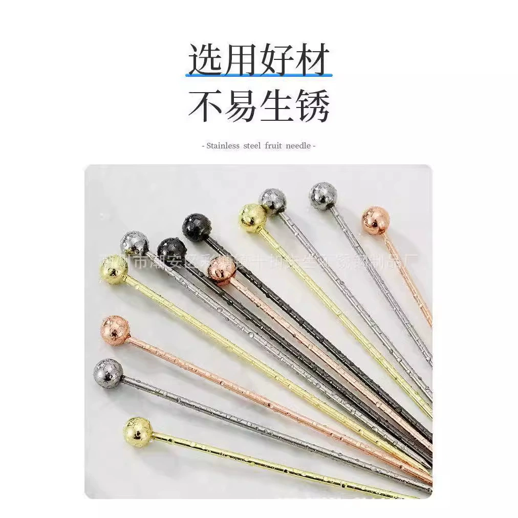 304 Из Нержавеющей Стали Фрукты Pin Торт Салат Коктейль Знак Творческий Бар Закуска Декоративный Фруктовый Знак