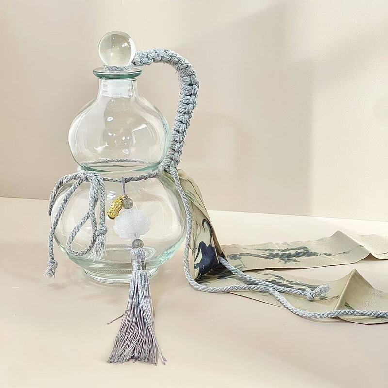 礼品新款葫芦网红奶茶水壶礼物玻璃玻璃瓶创意瓶泡酒瓶水瓶|undefined