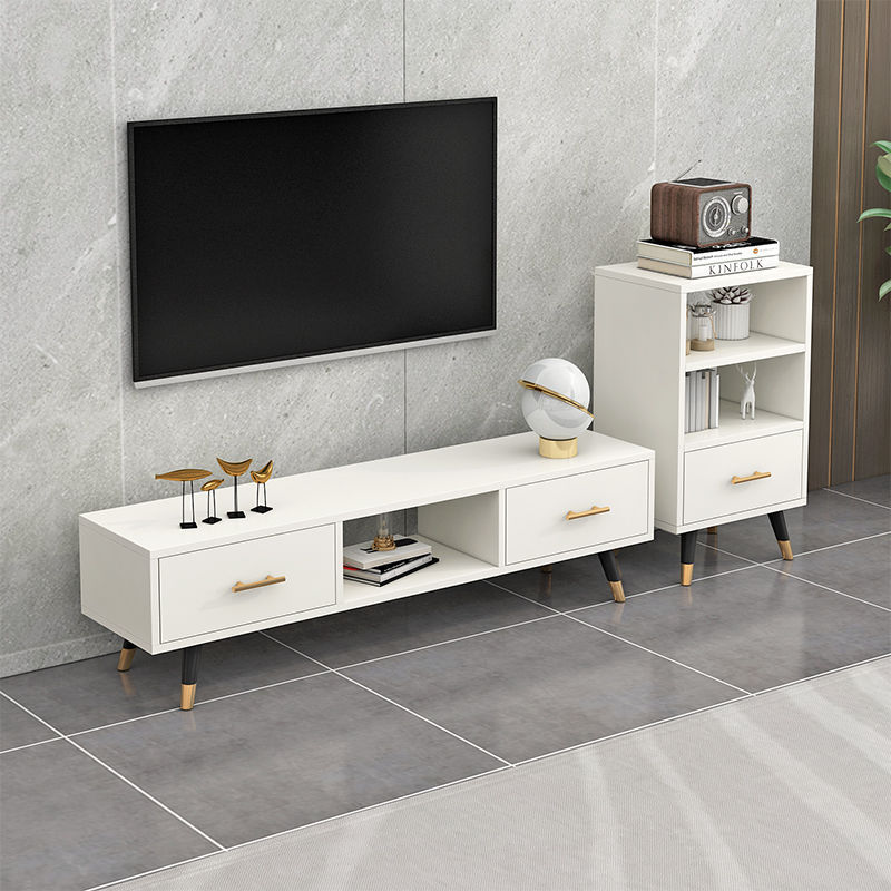 Nordic Light Luxury Tv Cabinet Living Room Tv Cabinet Coffee Table Combination Storage Cabinet Small Apartment Simple Tv Cabinet Coffee Table