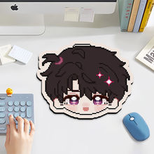 恋与深空像素风鼠标垫Q版小号学生可爱加厚桌垫笔记本耐脏软垫子