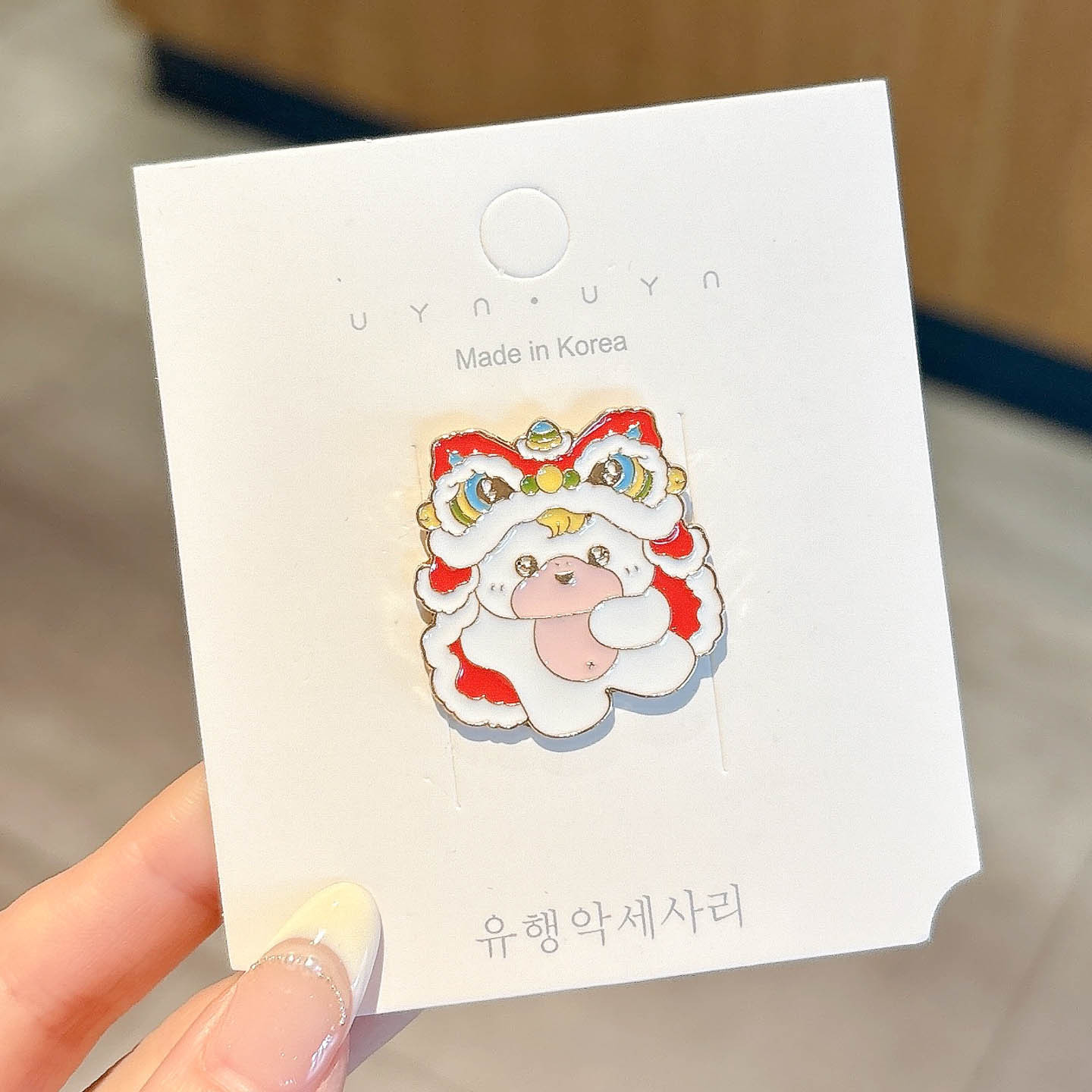 Broche de dibujos animados de Año Nuevo adorable año del caballo pequeño regalo pin accesorios insignia de Año Nuevo ropa decoración al por mayor