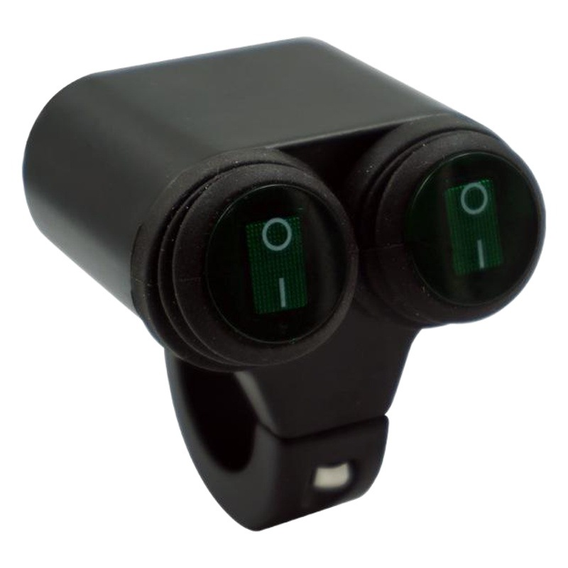 Accesorios de modificación de vehículos todoterreno de la motocicleta proyector de faros de aleación de aluminio uno de cada dos interruptores de encendido de dirección multifuncional