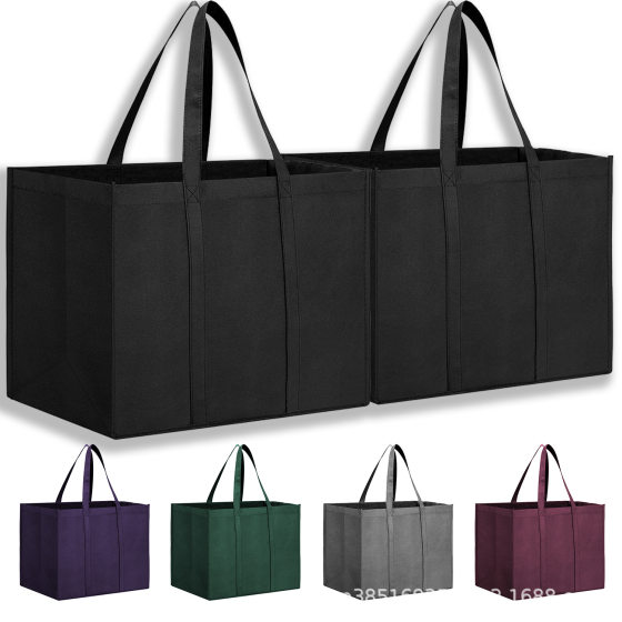 in stock supply Amazon hot-selling portable non-woven bag simple shopping bag can be printed logo