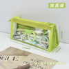 Capacious brand high quality pencil case for elementary school students PVC, stationery, storage bag, primary and secondary school, 6 floors
