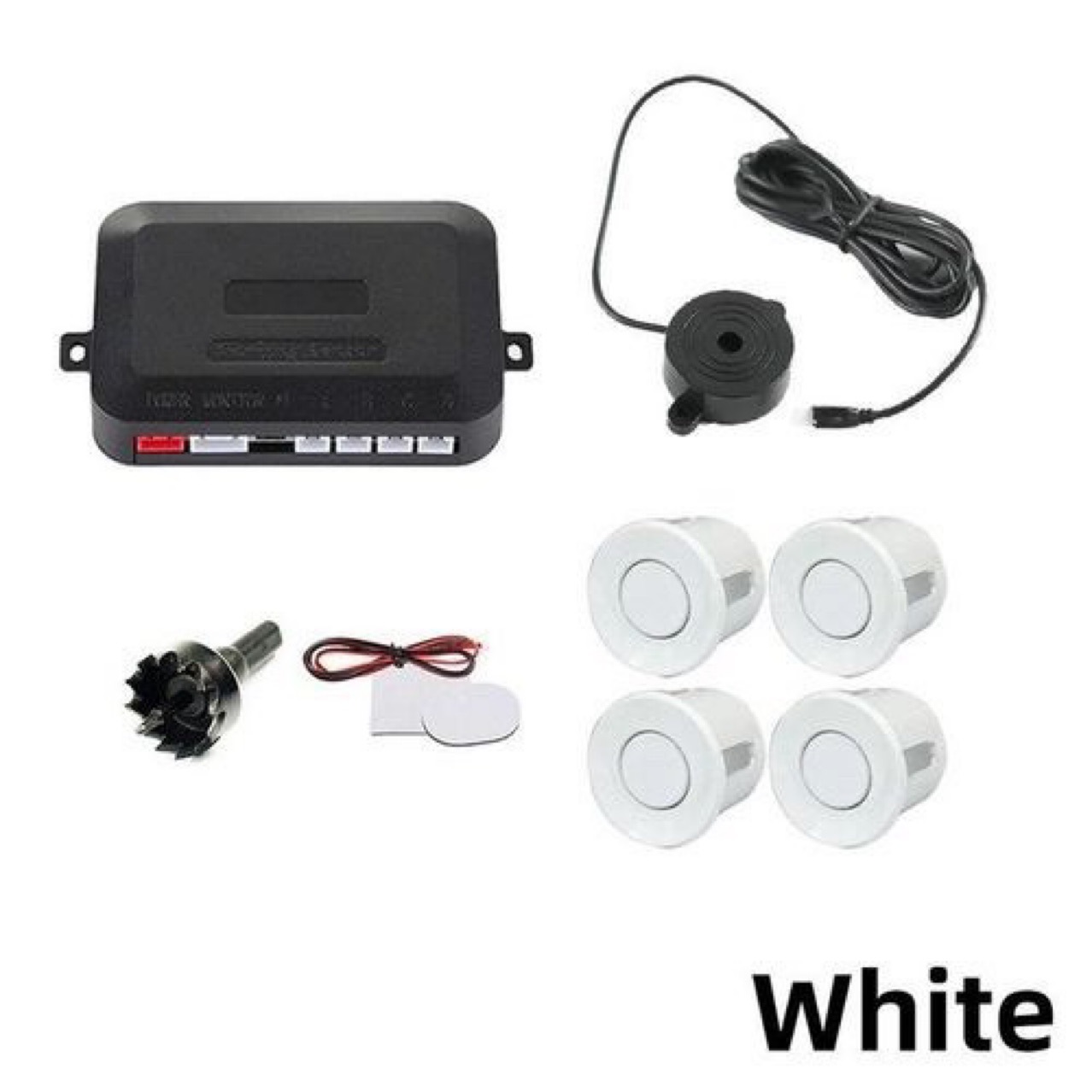 Factory Direct Sales Pure Buzzer Reversing Radar 4-Probe Screenless Simple Installation Universal Monitorless Reversing Radar