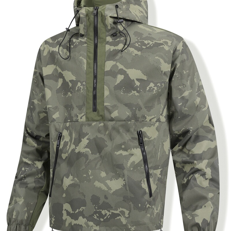 Cross-Border Wholesale Cross-Border Hooded Jacket Men's Spring and Autumn Casual Top Camouflage Sports Workwear American Style Cross-Border Wholesale Cross-Border Hooded Jacket Men's Spring and Autumn Casual Top Camouflage Sports Workwear American Style