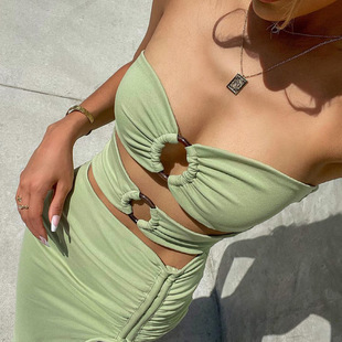 women's tight-fitting high waist package hip dress nihaostyles wholesale clothing NSAG78452