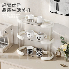 高級感輕奢杯架餐桌水杯架子咖啡杯收納水吧桌面馬克杯茶杯置物架