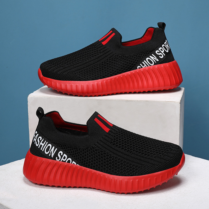 Factory direct supply of children's shoes wholesale single mesh hollow shoes cross-border summer mesh shoes children's sports shoes slip-on casual shoes