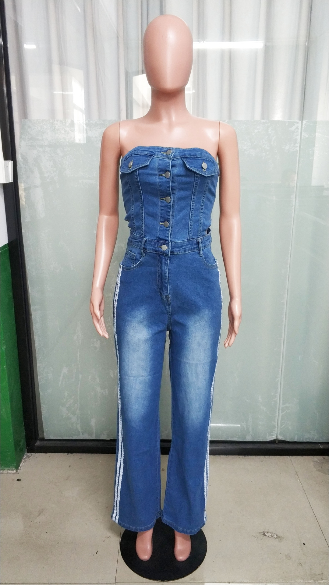 Solid Color Pattern Summer Season Women's Daily Bodysuits Casual Solid Color Full Length Jumpsuits