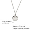 Apple, fashionable fruit necklace stainless steel, pendant, simple and elegant design, European style