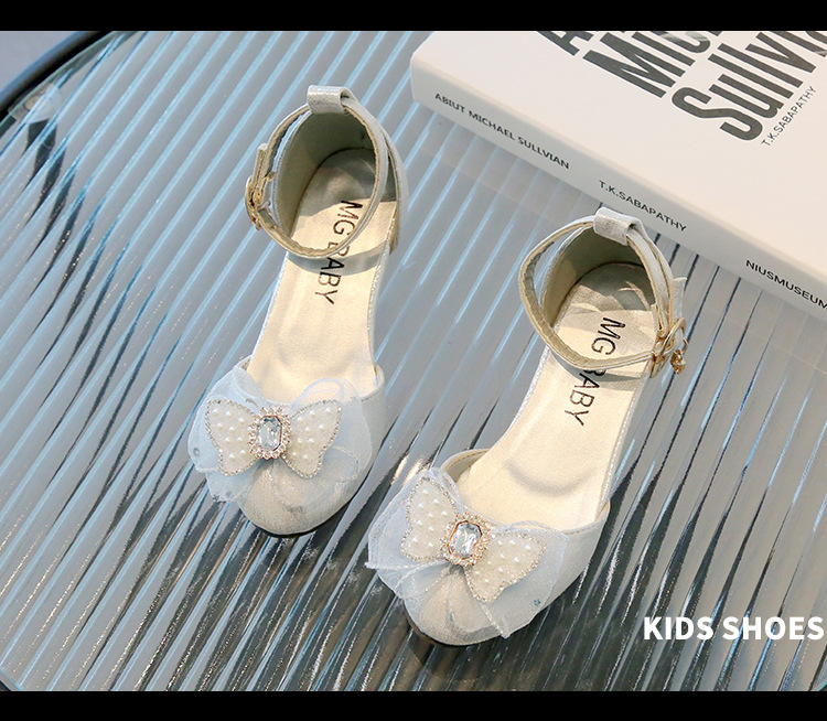 Sandali con tacco alto e spesso a forma di fiore, sandali alla moda per bambini, bambini grandi, scarpe romane per bambine, scarpe estive_voghion.com