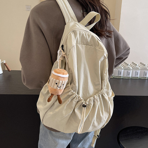 Student Backpack Large Capacity Bag 2025 Versatile Japanese Style Dual Shoulder Bag for Women Handheld Student Schoolbag Travel Backpack