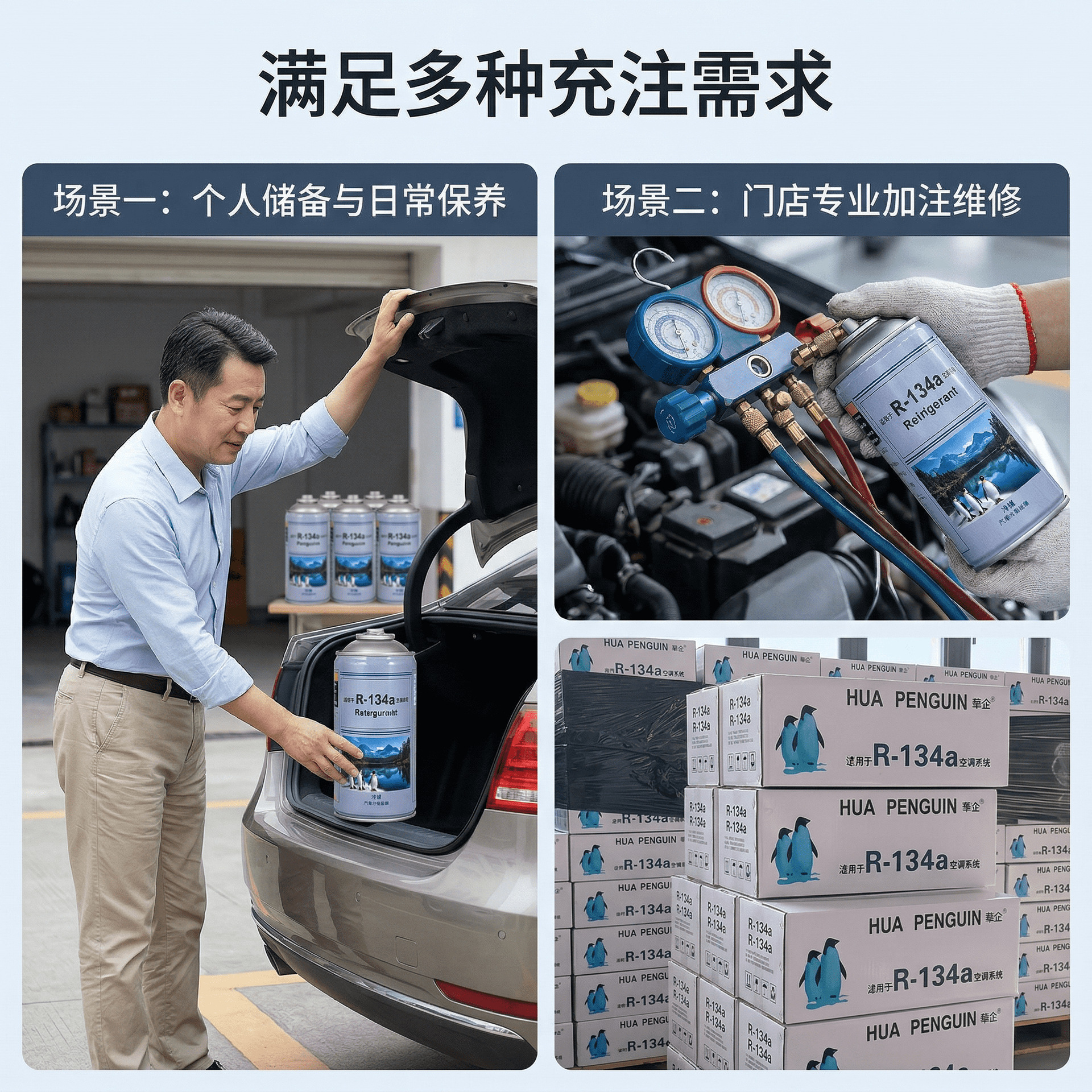 Huaqi R134a Refrigerant: Direct delivery from the source factory, in stock. Refrigerant R134A for automotive air conditioning